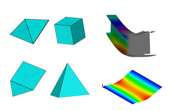 丰富的单元类型，支持各类结构及装配体高精度分析